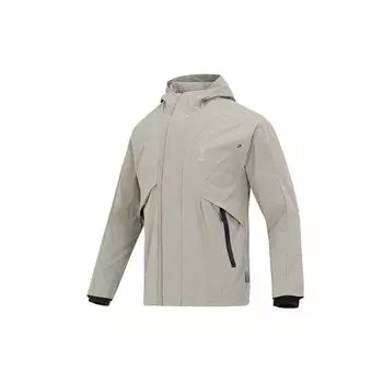 Мужская куртка с капюшоном на флисовой подкладке с логотипом Adidas Верхняя одежда Pebble серебристо-серая IK7682 XXL