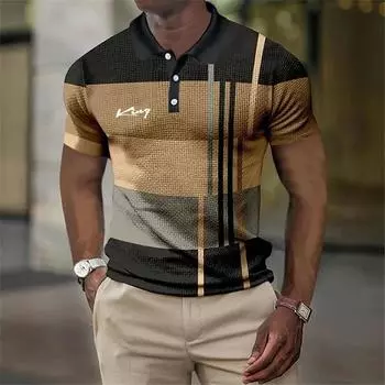 Мужская летняя модная рубашка поло Slim Fit с коротким рукавом рубашка поло повседневная индивидуальная мужская рубашка поло Мужская сетчатая рубашка поло S жёлтый