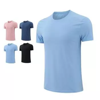Мужская летняя облегающая быстросохнущая спортивная футболка Ice Silk M
