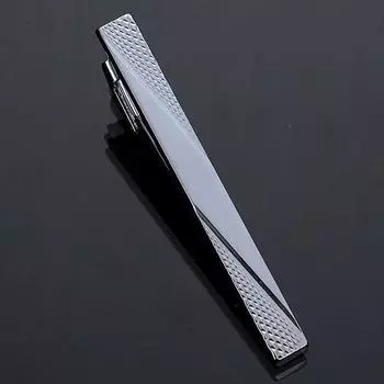 Мужская металлическая простая модная пряжка для галстука золотого серебряного цвета, зажим для галстука