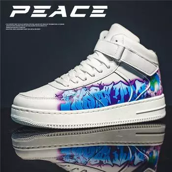 Мужская обувь летняя новая Air Force One студенческая спортивная обувь для скейтбординга молодежная повседневная обувь на платформе универсальная трендовая обувь для скейтбординга 39