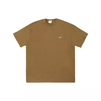 Мужская однотонная футболка с круглым вырезом Nike, светло-коричневые DA0321-270 L