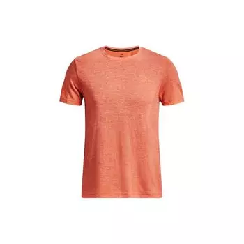 Мужская однотонная футболка с круглым вырезом Under Armour, оранжевая 1375692-848 M