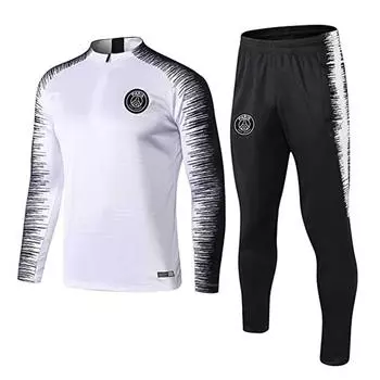 Мужская осень-зима Packwork Print Sweatshirt Top Pants Sets Спортивный костюм Спортивный костюм M белый