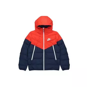 Мужская пуховая куртка с капюшоном и нашивкой-логотипом Nike, разноцветная CU0226-673 S