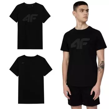 Мужская рубашка 4F 4FSS23TTSHM537 Deep Black M M чёрный