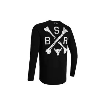 Мужская рубашка для фитнеса с длинными рукавами Under Armour Project Rock BSR, черные 1357194-001 S