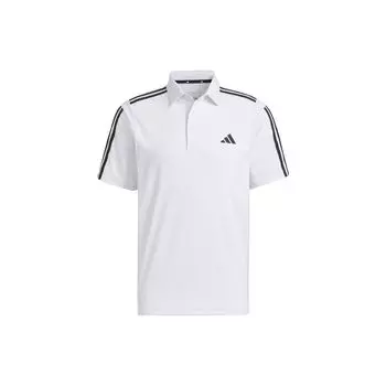 Мужская рубашка-поло с 3 полосками Adidas Heat.Rdy, белая HY0931 XXL