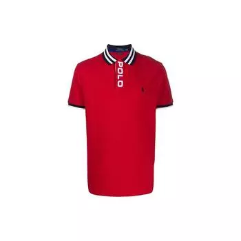Мужская рубашка поло с коротким рукавом и вышитым логотипом Polo Ralph Lauren 710790854-002 XS