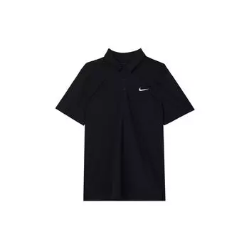 Мужская рубашка-поло с коротким рукавом и воротником-поло Nike Solid Color Polo Collar CT4581-010 L
