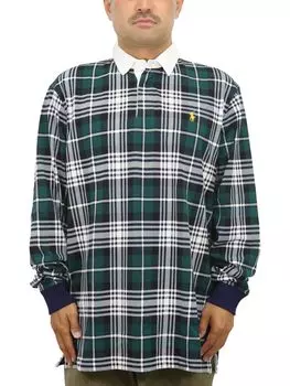 Мужская рубашка регби с длинным рукавом Polo Ralph Lauren классического кроя в клетку тартан МУЛЬТИ XL