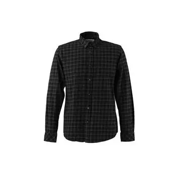 Мужская рубашка Slim Check, черная