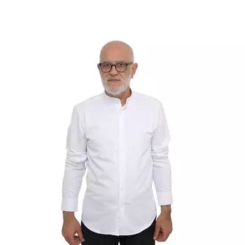 Мужская рубашка Slim Fit с доминирующим воротником