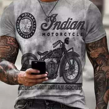 Мужская рубашка в облегающем стиле, impresso 3D, Legal, motocicleta de rua Amazon, moda Y2K, vero, novo, 2025 S