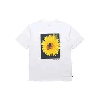 Мужская спортивная футболка с круглым вырезом Nike SB Daisy Print, белая DB9962-100 S