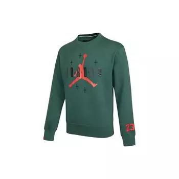Мужская спортивная повседневная толстовка с круглым вырезом Air Jordan, зеленая, DO9153-333 XXL