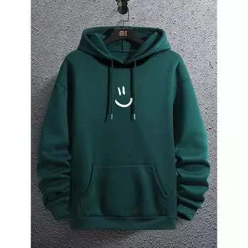 Мужская термотолстовка с капюшоном Expression Print Kengaroo Pocket Drawstring S