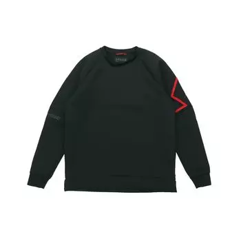 Мужская толстовка Jordan Space из хлопка с круглым вырезом и мини-логотипом, черная 939945-010 L