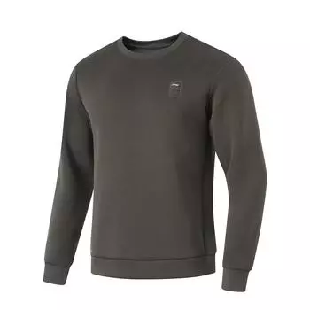 Мужская толстовка Li Ning Plain Round Neck с длинным рукавом, цвет графитовый-серый AWDU575-4 M
