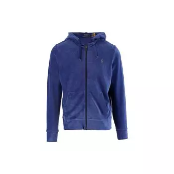 Мужская толстовка с капюшоном Polo Ralph Lauren Solid Logo Zip-Up, синяя 710877154-001 S