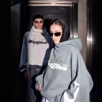 Мужская толстовка с капюшоном в стиле ретро-готики High Street Trend Y2k Harajuku для мужчин Свободная и повседневная толстовка Demon Slayer XXL белый