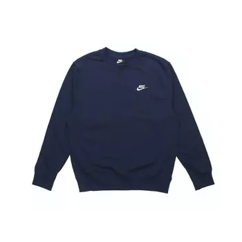 Мужская толстовка с круглым вырезом Nike Basic Logo, темно-синяя BV2667-410