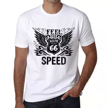Мужская винтажная футболка с графическим принтом Feel The Speed, белые хлопковые футболки S белый