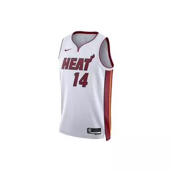 Мужские баскетбольные майки Jordan Miami Heat с алфавитно-цифровым принтом белые DN2083-101 XL
