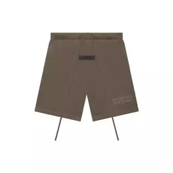 Мужские брюки Fear of God Essentials из флиса с принтом логотипа и завязками, древесно-коричневые FOG-FW22-031 XL