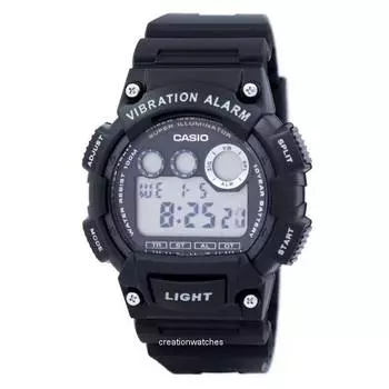 Casio Digital Illuminator W-735H-1AVDF W735H-1AVDF Мужские часы чёрный