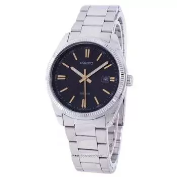 Мужские часы Casio Enticer Quartz MTP-1302D-1A2V MTP1302D-1A2V чёрный