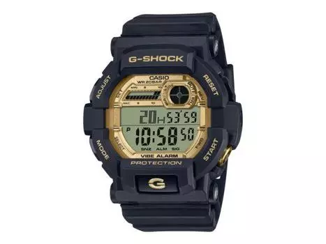 Мужские часы CASIO G-SHOCK GD-350GB-1JF Black x Gold с полимерным ремешком Web Limited, НОВЫЕ