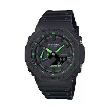 Мужские часы Casio G-Shock OAK — неоново-зеленый индекс ( 45 мм)