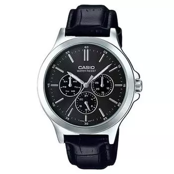 Мужские часы Casio с кожаным ремешком MTP-V300L