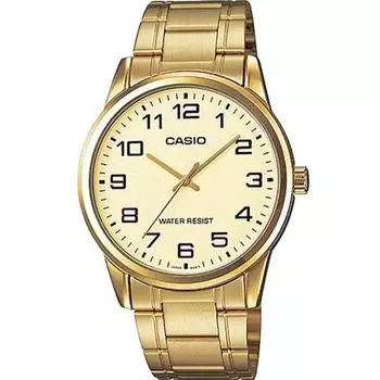 Мужские часы Casio с металлическим ремешком MTP-V001G-9B