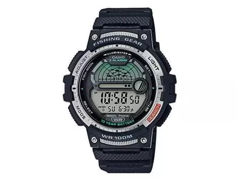 Мужские часы CASIO Sport Gear WS-1200H-1AJF, черные, со светодиодной подсветкой, полимер, НОВИНКА из Японии