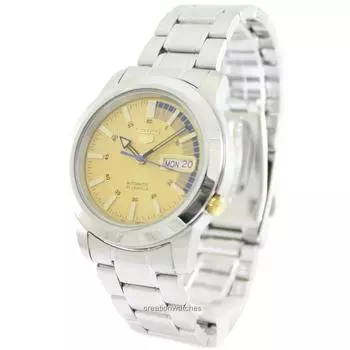 Мужские часы Seiko 5 Automatic 21 Jewels SNKK29K1 золотой