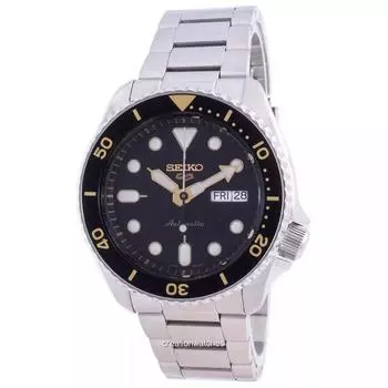 Мужские часы Seiko 5 Sports Style Automatic SRPD57 SRPD57K1 SRPD57K 100M чёрный