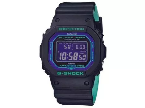 МУЖСКИЕ ЦИФРОВЫЕ ЧАСЫ CASIO G-SHOCK GW-B5600BL-1 Черные Синие Bluetooth Многодиапазонные 6