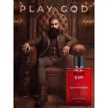 Мужские духи Beardo Godfather, 100 мл | Ароматный, пряный парфюм для мужчин, стойкий | Аромат для свидания, спрей для тела для мужчин, идеальный подарок для мужчин 100 ml