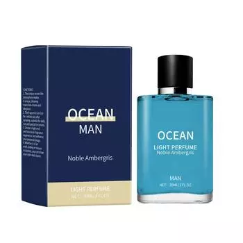 Мужские духи Light Blue Perfume Ocean Men Уникальный аромат выделяет его, демонстрируя мужское очарование и элегантный темперамент30 мл синий
