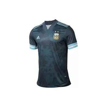 Мужские дышащие футбольные майки с короткими рукавами Adidas Argentina Away Player Edition, темно-синие FH8570 S