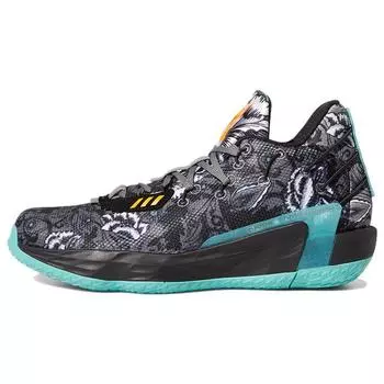 Мужские кроссовки adidas Dame 7 GCA Floral Black Core-Black Grey-Four FX7446 45
