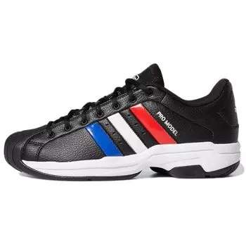 Мужские кроссовки adidas Pro Model 2G Low Black White Core-Black Vivid-Red Bold-Blue H68155 40