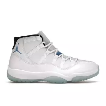 Мужские кроссовки Air Jordan 11 Retro Legend Blue 2014 белые 378037-117 41