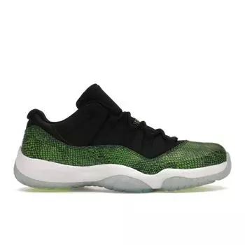 Мужские кроссовки Air Jordan 11 Retro Low Snake Black Nightshade-White-Volt 528895-033