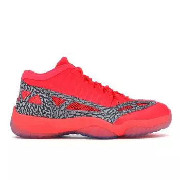 Мужские кроссовки Air Jordan 11 Retro Low IE Flash Crimson Orange Flash-Crimson-Cement-Grey 919712-600