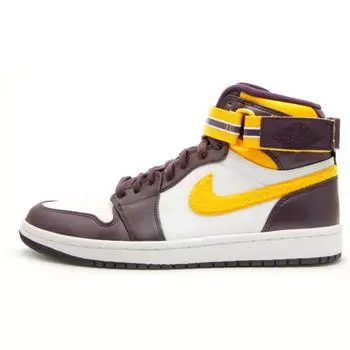 Мужские кроссовки Air Jordan 1 High Strap Grand Purple Varsity-Maize-White 342132-571