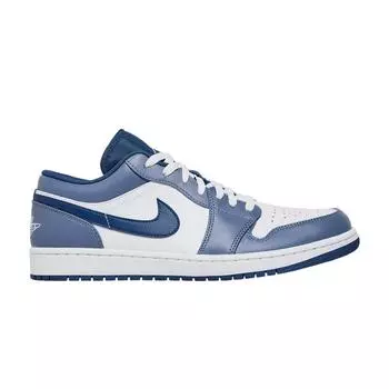 Мужские кроссовки Air Jordan 1 Low Ashen Slate Blue Mystic-Navy White 553558-414 47.5
