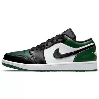 Мужские кроссовки Air Jordan 1 Low Green Toe Noble-Green Pollen White 553558-371 45